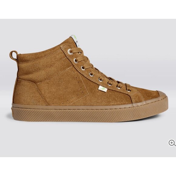 All Camel Suede High Top Sneakers Trainers - Picture 1 of 9